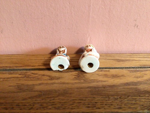 Vintage Native Indian salt and pepper shakers Very Old! Unmarked Sandstone ? - Picture 5 of 11