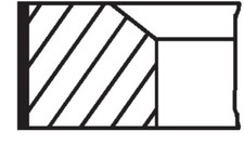 MAHLE 039 91 N2 Kolbenringsatz f&uuml;r CITRO&Euml;N,FIAT,LANCIA,PEUGEOT