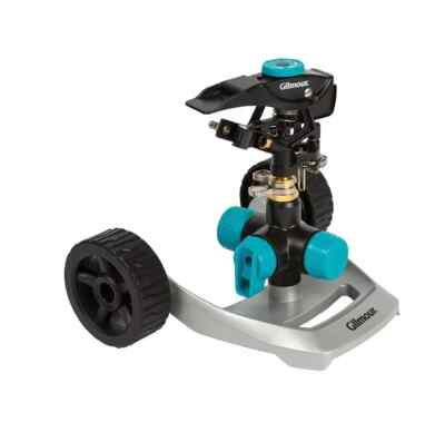 Gilmour 831673-1001 Plastic Wheeled Base Impact Sprinkler, 5800 sq. ft.  - New