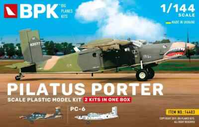 1/144 BPK 14403 Pilatus Porter AU-23 & PC-6 2 model kits in one box