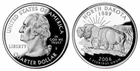 2006 North Dakota SILVER Proof and Clad Proof Gem Quarters some TONING CP10139