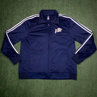 トップス adidas track jacket navy Adidas Track Jacket Navy Blue 3 Stripes Athletic Work Out