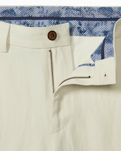 Tommy Bahama ~ Monterey Flat Front Men's Silk & Linen Blended Shorts $100 NWT - Picture 3 of 11