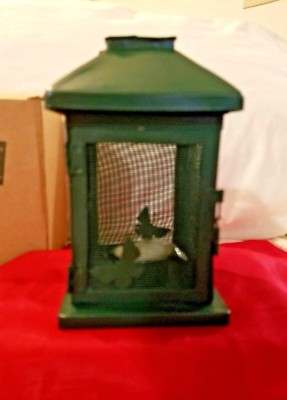 RUSS MAKE SOMEONE HAPPY OUTDOOR ELEMENTS METAL LUMINARY GREEN TEA LIGHT HOLDER