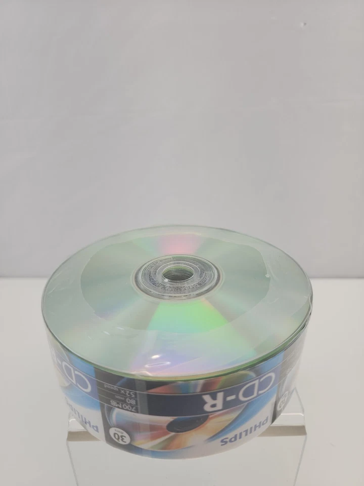 30-pack Philips CD-R 52X 80 mins 700MB (BRAND NEW SEALED) - Image 4 of 4