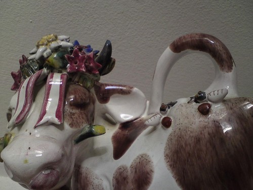 Leopold Anzengruber keramik wien österreich erzeugni Austria cow pottery figure - Picture 8 of 12
