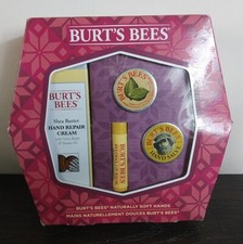 BURT'S BEES NATURALLY SOFT HANDS GIFT BOX HAND CREAM, LIP BALM, HAND SALVE