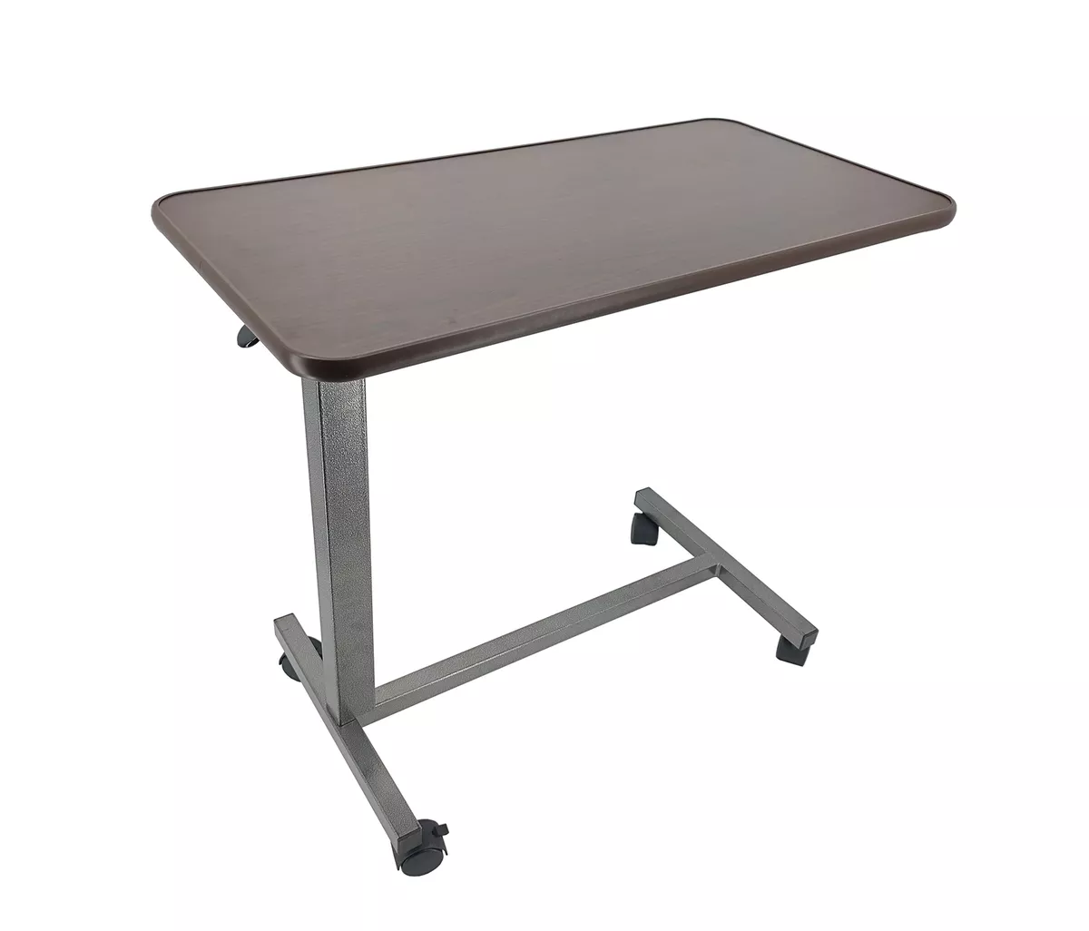 Adjustable overbed bedside cheap table with wheels