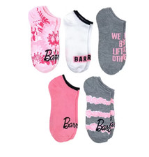 Barbie Low Cut Socks Womens 5 Pair Size 4-10
