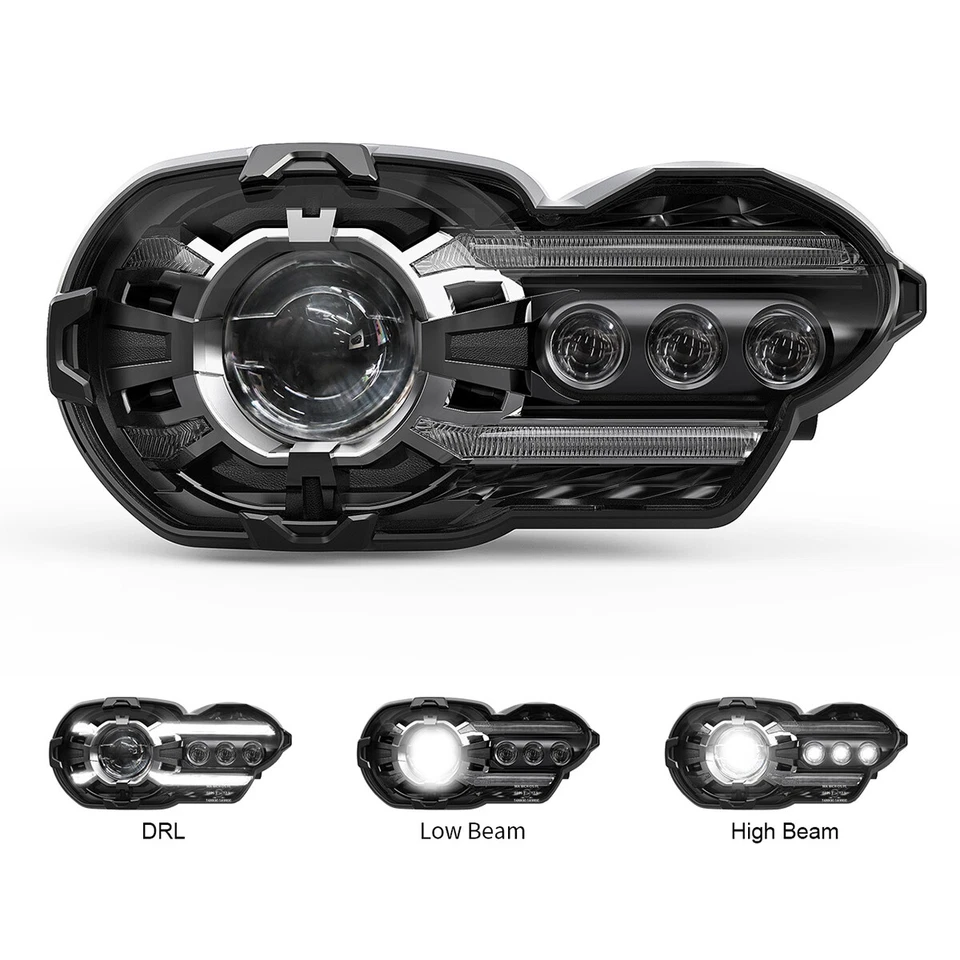 Передняя светодиодная фара DOT DRL в сборе герметичный луч для K1300R 2010 2011 2012 2013 - Изображение 2 из 4