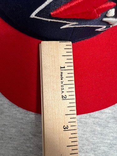 Adidas NBA Atlanta Hawks Navy & Red Snapback Hat Wool Blend Cap - 第 7/7 張圖片
