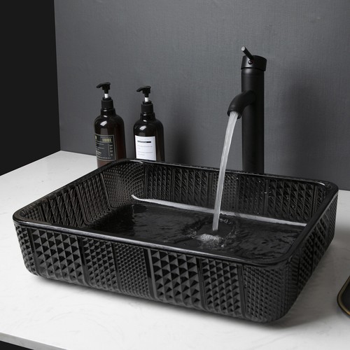 Bathroom Vessel Sink Drain Faucet Basin Vanity Glass Bowl Combo Up Chrome - Picture 6 of 80