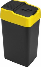 Premium Plastic Slim Recycle Bins Waste Paper Office Kitchen 18 Litres 18L