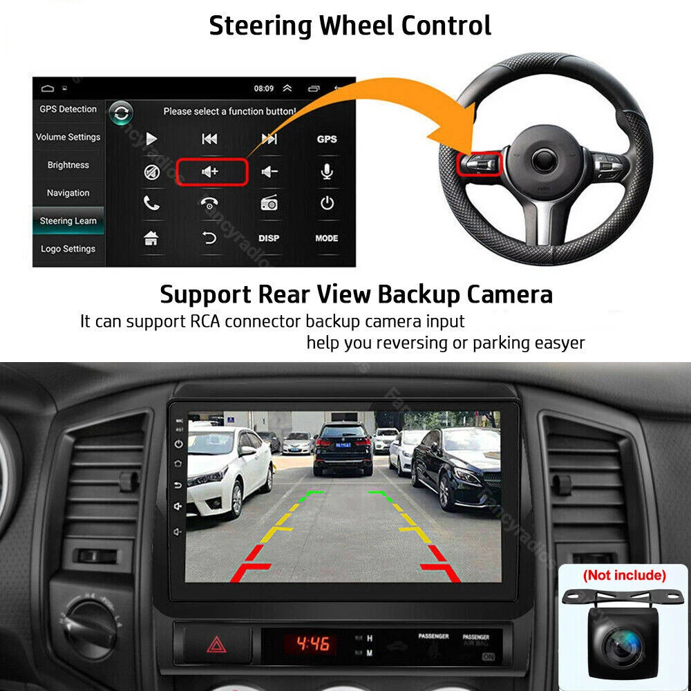 Android 13.0 Apple Carplay Car Radio Stereo GPS WIFI For Toyota Tacoma 2005-2013 Android 13.0 Apple Carplay Car Radio Stereo GPS WIFI For Toyota Tacoma 2005-2013
