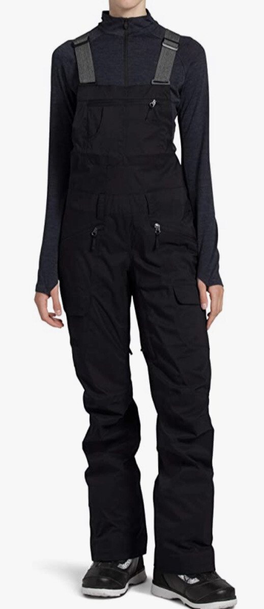 north face womens snow bibs