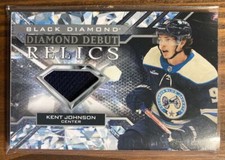 2022-23 Black Diamond Debut Relics #DD-KJ Kent Johnson RC