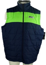 Seattle Seahawks  women's G-III Sports Reversible Full-Zip  PUFFER Vest BLUE 4X