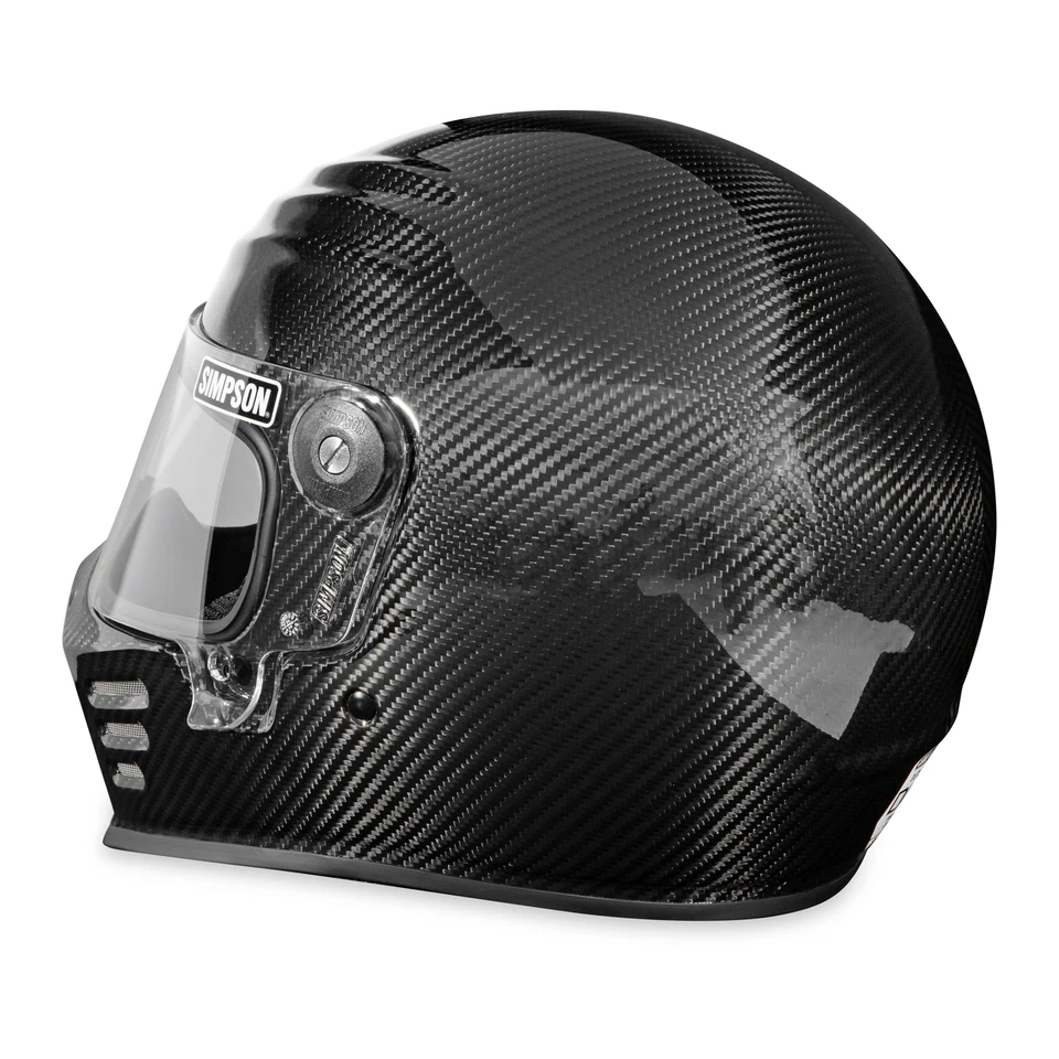 Simpson Motorcycle Outlaw Bandit 3 Helmet - Carbon Fiber - Large - Image 3 of 4