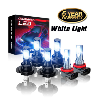 For 2014 2015 KIA OPTIMA-6x 6000K LED Headlight High/Low+Fog Light Bulbs Kit HK