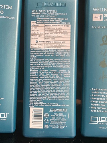 Giovanni, Wellness System Shampoo mit chinesischen Botanicals, alle Haartypen - Bild 8 von 13