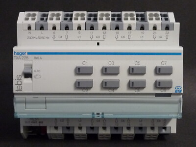 Hager TXA228 EIB KNX Jalousieaktor 8fach 230V mit Handbedienung neu OVP |  eBay.de