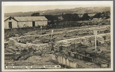 pk01318:Real Photo Postcard-Roman Excavations,The Corstopitum,Corbridge,England