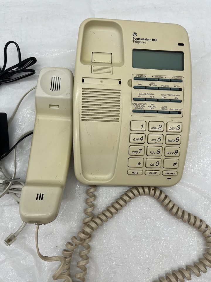 Vintage Southwestern Bell Touch Tone Phone CT-100 Caller ID/Waiting ...