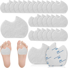 24 Pieces Foot Pads for Dancer Sesamoiditis Ball of Feet Pain Felt Forefoot Cush