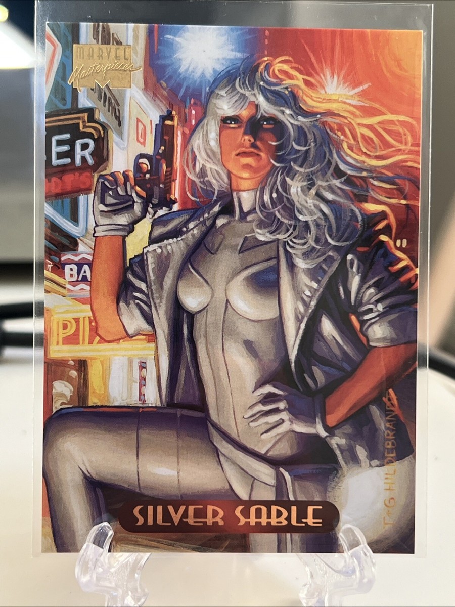 Silver Sable #110 Marvel Masterpieces Trading Card 1994 | eBay