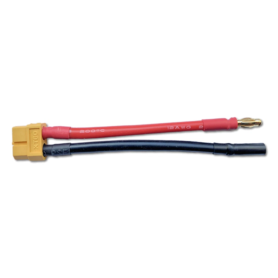 1 adaptador XT60 hembra hembra a 4mm 4.0mm macho oro macho lipo cable de batería - Imagen 4 de 4