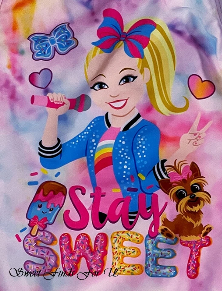 Новый с Ярлыками JoJo Siwa купальник девочек размер 5-6 6 x 7-8 купание купальник собаки щенок галстук краситель - Изображение 3 из 3