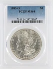 1883-O Morgan Silver Dollar PCGS MS64 S$1 New Orleans Minted No Reserve