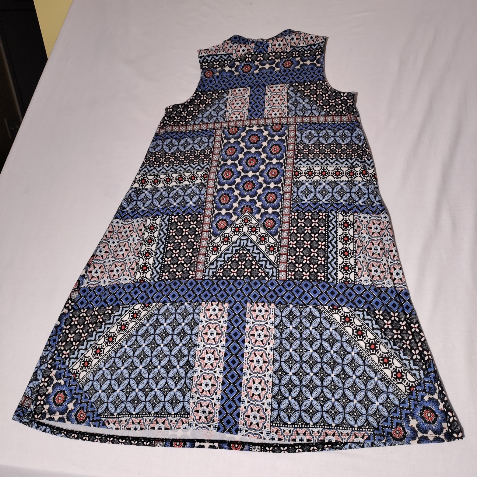 J. Jill Patchwork Blue White Black Patchwork Patt… - image 12