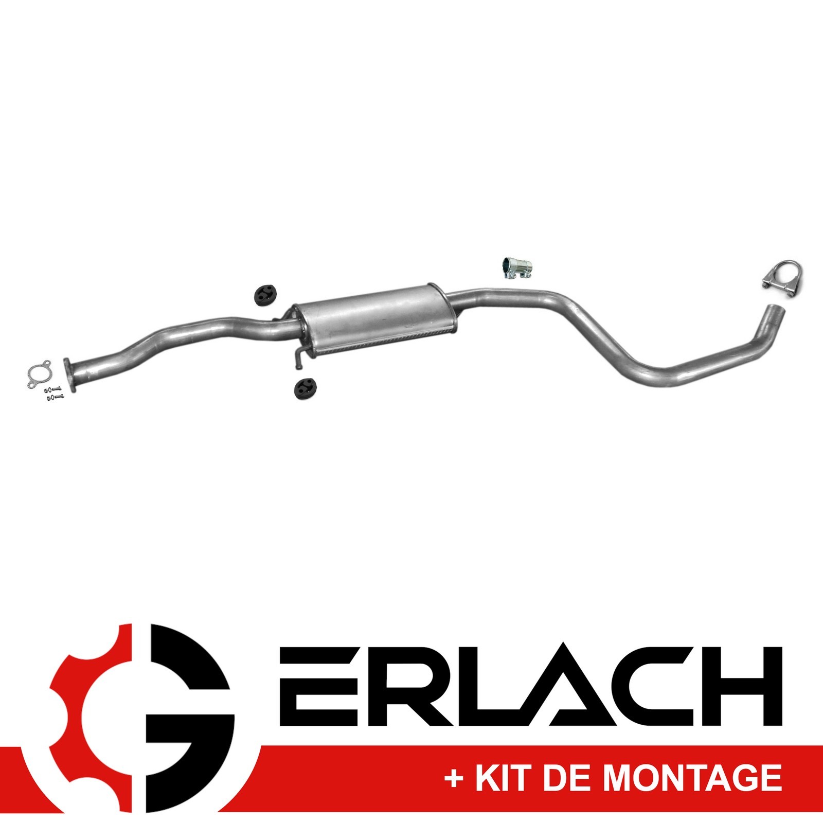 Silencieux intermédiaire Ford Escort VI 1.8 16V tube central échappement essence 1110