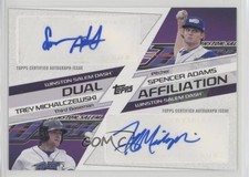 2016 Pro Debut Dual Affiliations 23/25 Trey Michalczewski Spencer Adams Auto 0c2
