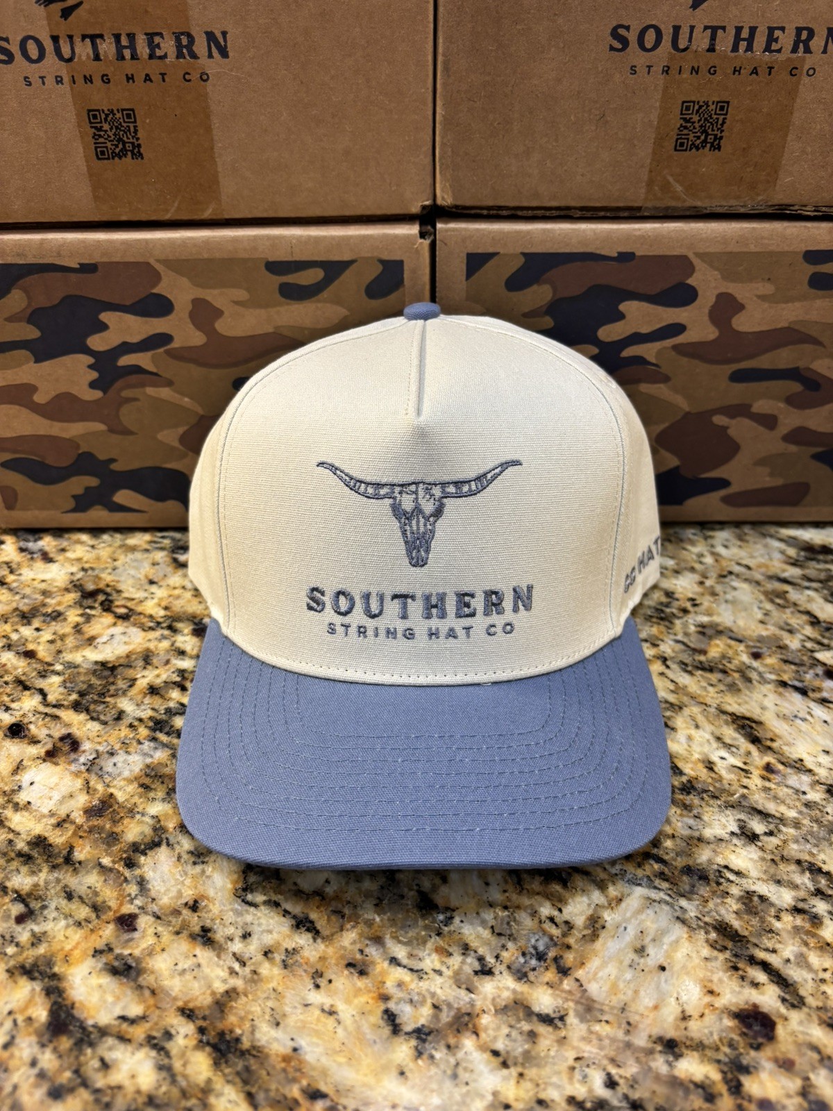 Southern String Hat Co February Drop. Hat Only Blue Longhorn