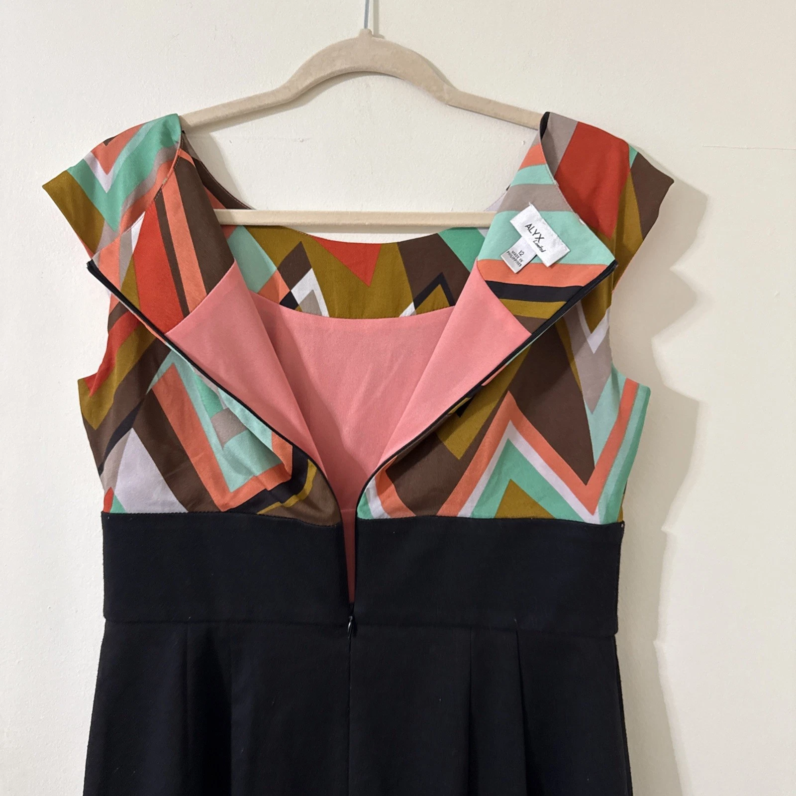 Abito donna Alyx Limited senza maniche casual nero multicolore taglia 12