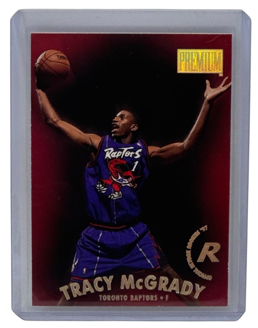Tracy McGrady 1997-98 Skybox Premium Rookie Card Toronto Raptors RC #79