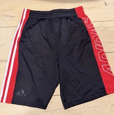 Boys ADIDAS AEROREADY SHORTS - Size LG-14/16 Black/Red/White