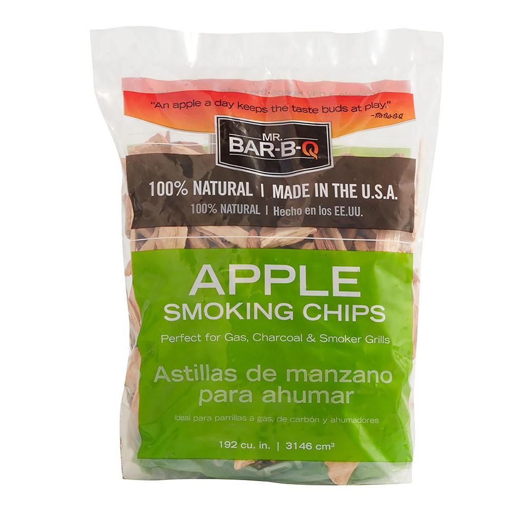 Mr Bar-B-Q Apple Smoking Chips 100% Natural AppleWood Gas Ch