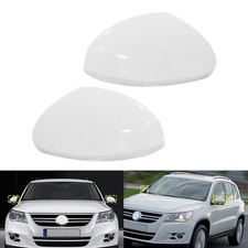2x weiß Außenspiegel Spiegel Abdeckungen Für VW Tiguan 5N,Skoda Yeti 5L 2009-up