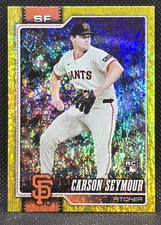 2026 Topps Series 1 Carson Seymour Yellow Holo Foil #112 Giants Rookie /399