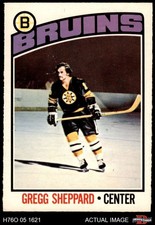 1976 O-Pee-Chee NHL #155 Gregg Sheppard Bruins 6 - EX/MT