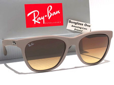 Ray Ban Matte Beige Wayfarer GRADIENT Brown Lens Sunglass RB 4184 886/85
