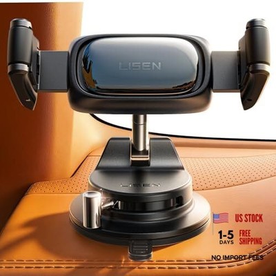 Suction Phone Mount, [Industry First] Auto-Adjusting Phone Holder Suction,