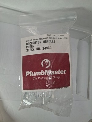 PlumbMaster 24900 Decorator Handles Clear Acrylic Faucet Replacement Knobs