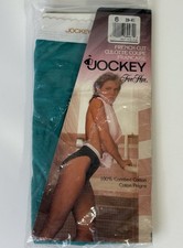 Vtg Jockey For Her Green Underwear Panties French Cut Size 6 MediumVintage 1990s