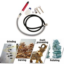 Mini Air Angle Die Grinder Kit Pneumatic Tools 1/8" Air Grinding Set Micro Air