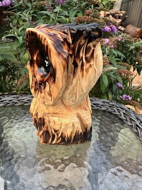 CHAINSAW CARVED CEDAR TWEETY BIRD OWLS!!!!!!! Inspired by Calico Critters!!!!!! - Image 4 of 4