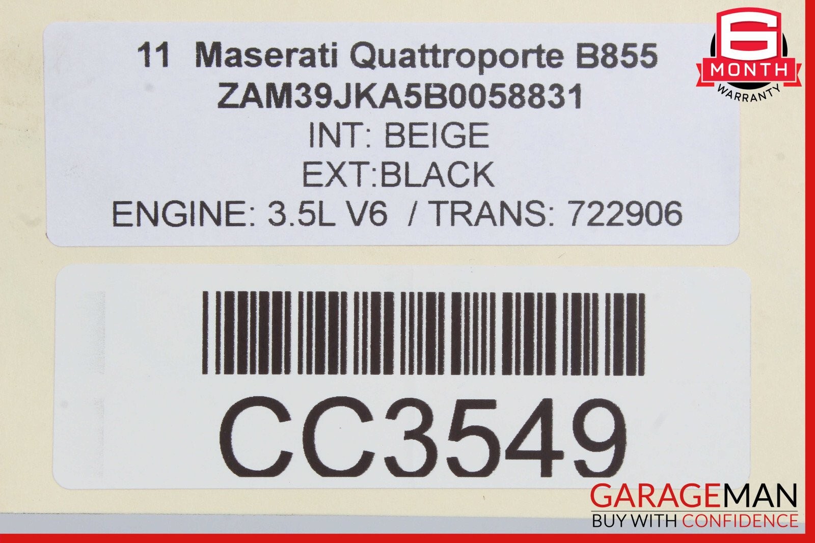 09-13 Maserati Quattroporte M139 Automatic Transmission OEM 160k